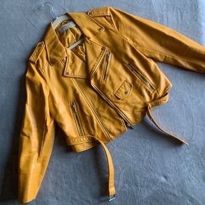 ZARA Faux Mustard Yellow Jacket